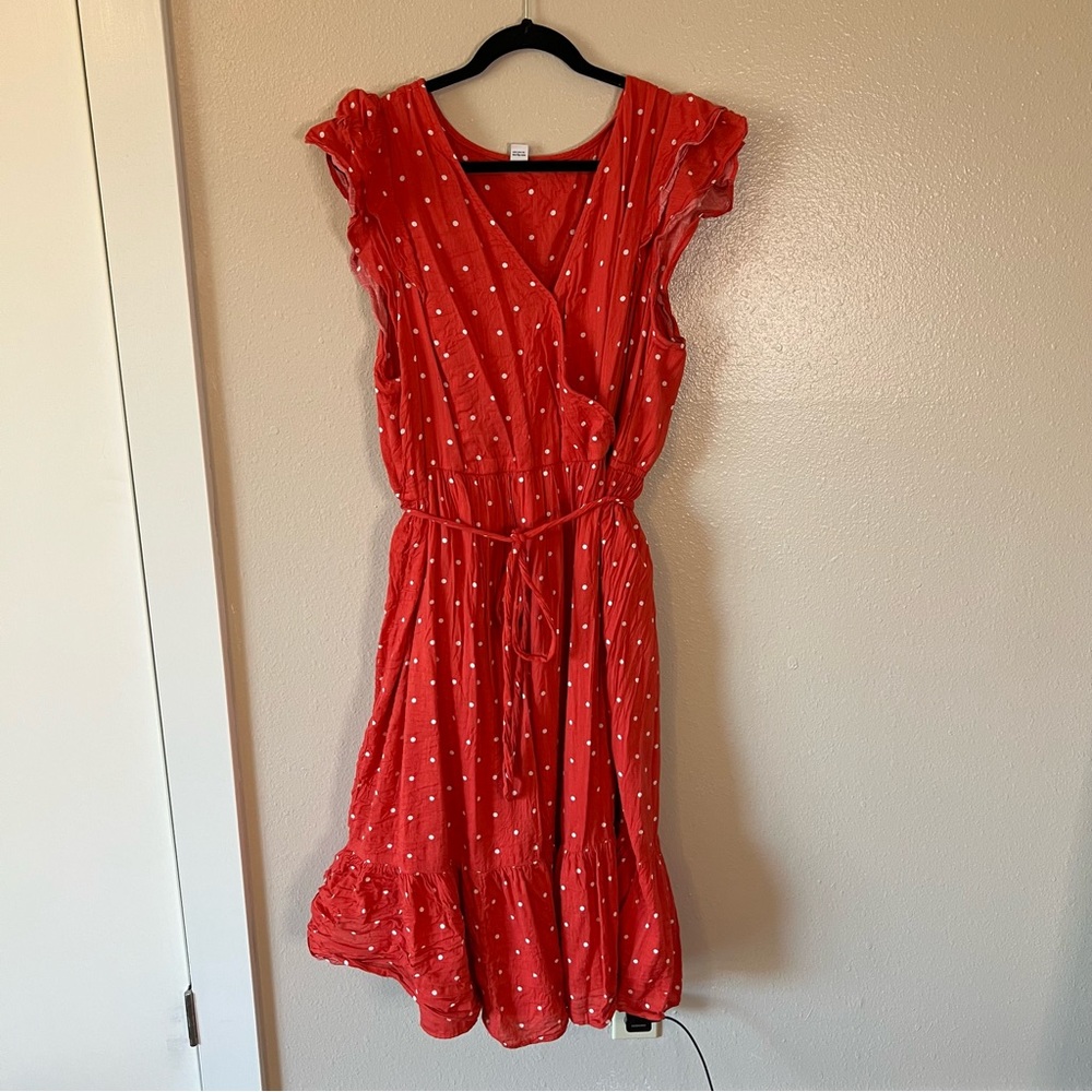 Old Navy red dress, size xxl